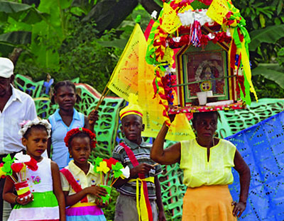 El espacio cultural de la Cofradía del Espíritu Santo de los Congos de Villa Mella - República Dominicana. © Museo de Hombre Dominicano. Fuente: UNESCO